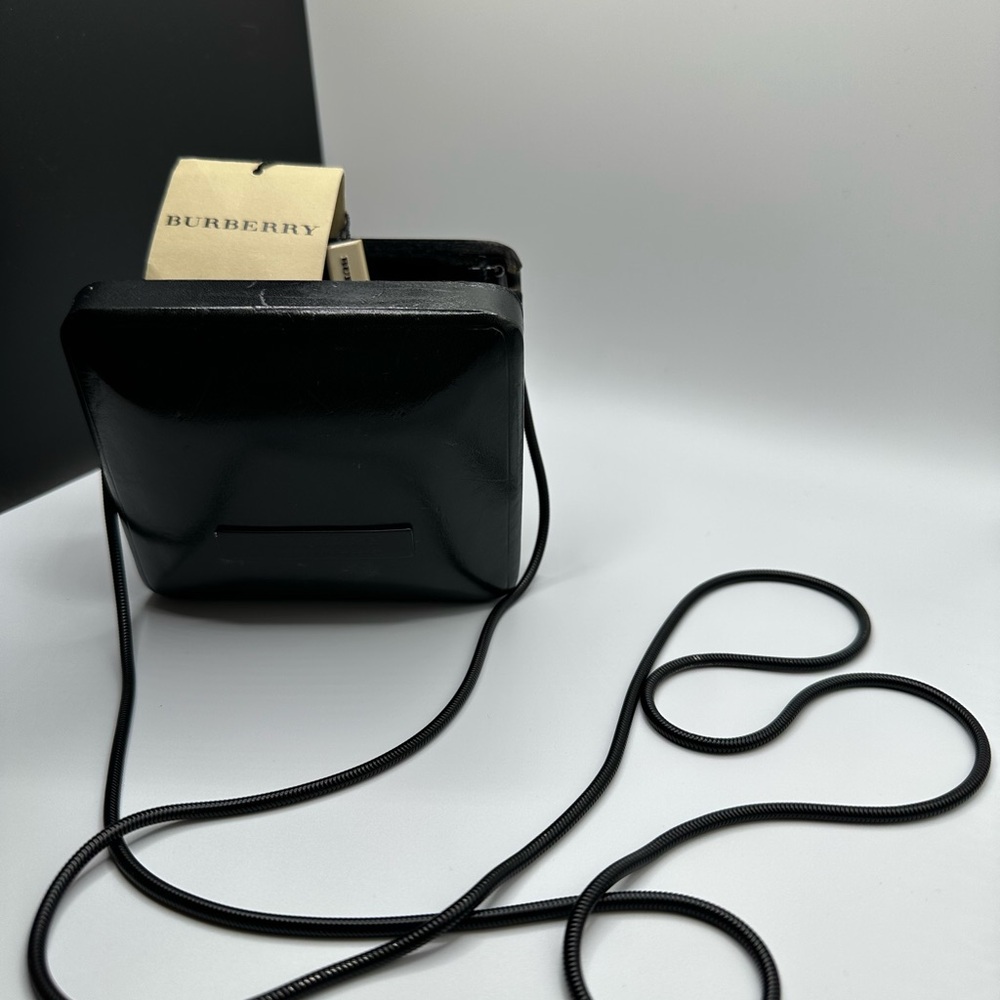 Authentic Burberry "Brockwell" Micro Card Case on Chain - Dark Racing Green - Picture 11 of 12